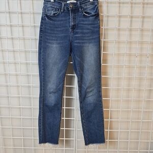 Flying‎ Monkey Dark Blue Distressed Skinny Jeans Size 25